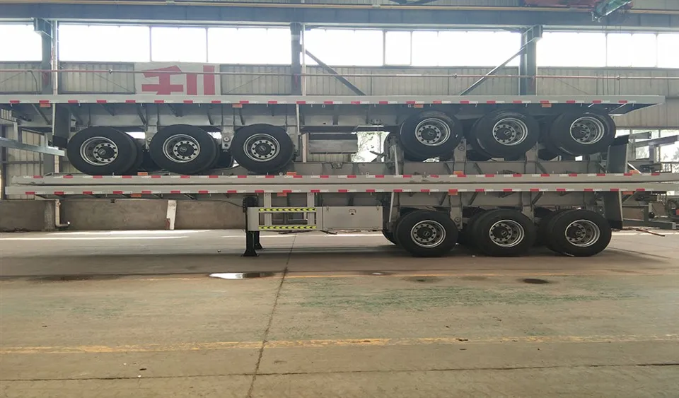 Tri Axle Chassis 40ft Flatbed Trailer